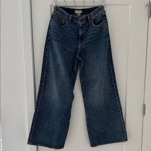 Classic super-Wide-Leg women’s Jeans in Dark Blue